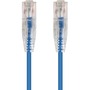Monoprice SlimRun Cat6 28AWG UTP Ethernet Network Cable, 2ft Blue