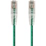 Monoprice SlimRun Cat6 28AWG UTP Ethernet Network Cable, 5ft Green