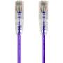 Monoprice SlimRun Cat6 28AWG UTP Ethernet Network Cable, 7ft Purple