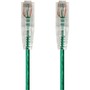 Monoprice SlimRun Cat6 28AWG UTP Ethernet Network Cable, 14ft Green