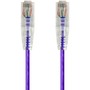 Monoprice SlimRun Cat6 28AWG UTP Ethernet Network Cable, 14ft Purple
