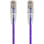 Monoprice SlimRun Cat6 28AWG UTP Ethernet Network Cable, 20ft Purple