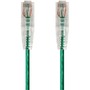 Monoprice SlimRun Cat6 28AWG UTP Ethernet Network Cable, 10ft Green