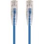 Monoprice SlimRun Cat6 28AWG UTP Ethernet Network Cable, 10ft Blue
