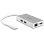 StarTech.com USB-C Multiport Adapter for Laptops - Power Delivery - 4K HDMI - GbE - USB 3.0 - Silver & White - Portable USB-C Adapter