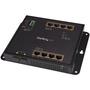 StarTech.com 8-Port Gigabit Ethernet Switch - 8-Port PoE+ plus 2 SFP Ports - Industrial Managed Network Switch - Wall Mount