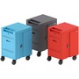 Bretford CUBE Cart Mini Charging Cart AC for 20 Devices, Sky Paint