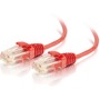 C2G 1ft Cat6 Snagless Unshielded (UTP) Slim Ethernet Network Patch Cable - Red