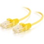 C2G 1ft Cat6 Snagless Unshielded (UTP) Slim Ethernet Network Patch Cable - Yellow