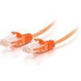 C2G 1ft Cat6 Snagless Unshielded (UTP) Slim Ethernet Network Patch Cable - Orange