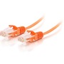 C2G 3ft Cat6 Snagless Unshielded (UTP) Slim Ethernet Network Patch Cable - Orange