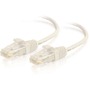 C2G 7ft Cat6 Snagless Unshielded (UTP) Slim Ethernet Network Patch Cable - White