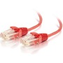 C2G 7ft Cat6 Snagless Unshielded (UTP) Slim Ethernet Network Patch Cable - Red