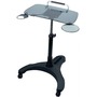 Ergoguys Mobile Adjustable Laptop Desk w/Glass Top