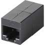 Black Box CAT6 Coupler - Unhielded, Straight-Pin, Office Black, 10-Pack