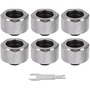 Thermaltake Pacific C-Pro G1/4 PETG Tube 16mm OD Compression - Chrome (6-Pack Fittings)