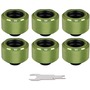Thermaltake Pacific C-PRO G1/4 PETG Tube 16mm OD Compression - Green (6-Pack Fittings)