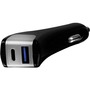 Aluratek 2-Port USB Car Charger with Type-C and Quick Charge 3.0