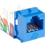 Black Box GigaTrue2 CAT6A Keystone Jack - Unshielded, RJ-45, Blue