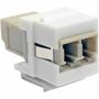 Tripp Lite Duplex Multimode Fiber Coupler, Keystone Jack - LC to LC, White