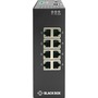 Black Box Industrial Gigabit Ethernet Managed L2+ Switch - Extreme Temperature, (8) RJ-45