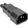 Tripp Lite IEC C14 to IEC C5 Power Cord Adapter - 10A, 250V, Black