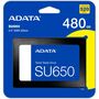 Adata Ultimate SU650 480 GB Solid State Drive - SATA (SATA/600) - 2.5" Drive - 280 TB (TBW) - Internal