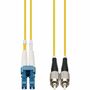 AddOn 15m LC to FC Yellow OS2 Duplex OFNR (Riser-Rated) SMF Fiber Patch Cable