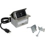 Wiremold Cord Ended deQuorum Single Flip Up Unit with USB