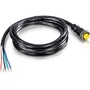 TRENDnet's M23 Industrial 2m (6.5 ft.) Power Cable, model TI-TCP02, is designed to connect the TI-TPG80 industrial rail switch to up to two separate DC power sources. The M23 power interface is specially designed for moving bus, train, and other rolling s
