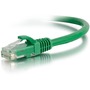 C2G 6IN Cat6a Snagless Unshielded (UTP) Network Patch Ethernet Cable-Green