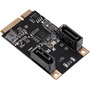 IO Crest 2 Port SATA III Full Height MiniPCIE Controller Card (Jmicro Chipset)