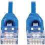 Tripp Lite Cat6a 10G Snagless Molded Slim UTP Ethernet Cable (RJ45 M/M), Blue, 20 ft.
