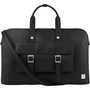 Moshi Treya Briefcase - Jet Black, Two-in-one Messenger, Briefcase for Laptops up to 13" , Vegan Leather, Removable Clutch, RFID Pocket