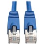 Tripp Lite Cat6a Ethernet Cable 10G STP Snagless Shielded PoE M/M Blue 12ft