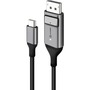 Alogic USB-C (Male) to DisplayPort (Male) Cable - Ultra Series - 4K 60Hz -Space Grey-2m