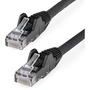 StarTech.com 6ft (1.8m) CAT6 Ethernet Cable, LSZH (Low Smoke Zero Halogen) 10 GbE Snagless 100W PoE UTP RJ45 Black Network Patch Cord, ETL