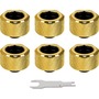 Thermaltake Pacific G1/4 PETG Tube 16mm OD Compression - Gold (6-Pack Fittings)