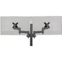 Atdec dual monitor desk mount - Black - Flat and Curved up to 32in - VESA 75x75, 100x100