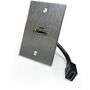 Comprehensive HDMI Pass-Through Single Gang Aluminum Wall Plate with Pigtail