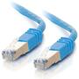 C2G 50 ft Cat5e Molded Shielded Network Patch Cable - Blue