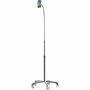 CTA Digital Heavy-Duty Rolling Floor Stand with Gooseneck and Phone Holder