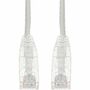 AddOn 3ft White CAT 6A Slim PVC Ethernet Cable Snagless Clear-Claw RJ-45 M/M