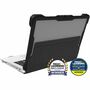 MAXCases Extreme Shell-L for Dell 3100 Chromebook 2:1 Convertible 11.6" (Black/Clear)