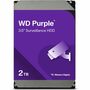 WD Purple WD22PURZ 2 TB Hard Drive - 3.5" Internal - SATA (SATA/600) - Conventional Magnetic Recording (CMR) Method