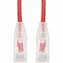 AddOn 4ft Red CAT 6A Slim PVC Ethernet Cable Snagless Clear-Claw RJ-45 M/M