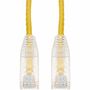 AddOn 4ft Yellow CAT 6A Slim PVC Ethernet Cable Snagless Clear-Claw RJ-45 M/M