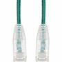 AddOn 6ft Green CAT 6A Slim PVC Ethernet Cable Snagless Clear-Claw RJ-45 M/M