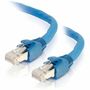 C2G 35ft (10.7m) Cat6 Snagless Solid Shielded Ethernet Network Patch Cable - Blue