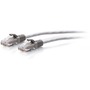 C2G 25ft Cat6a Snagless Unshielded (UTP) Slim Ethernet Patch Cable - Gray